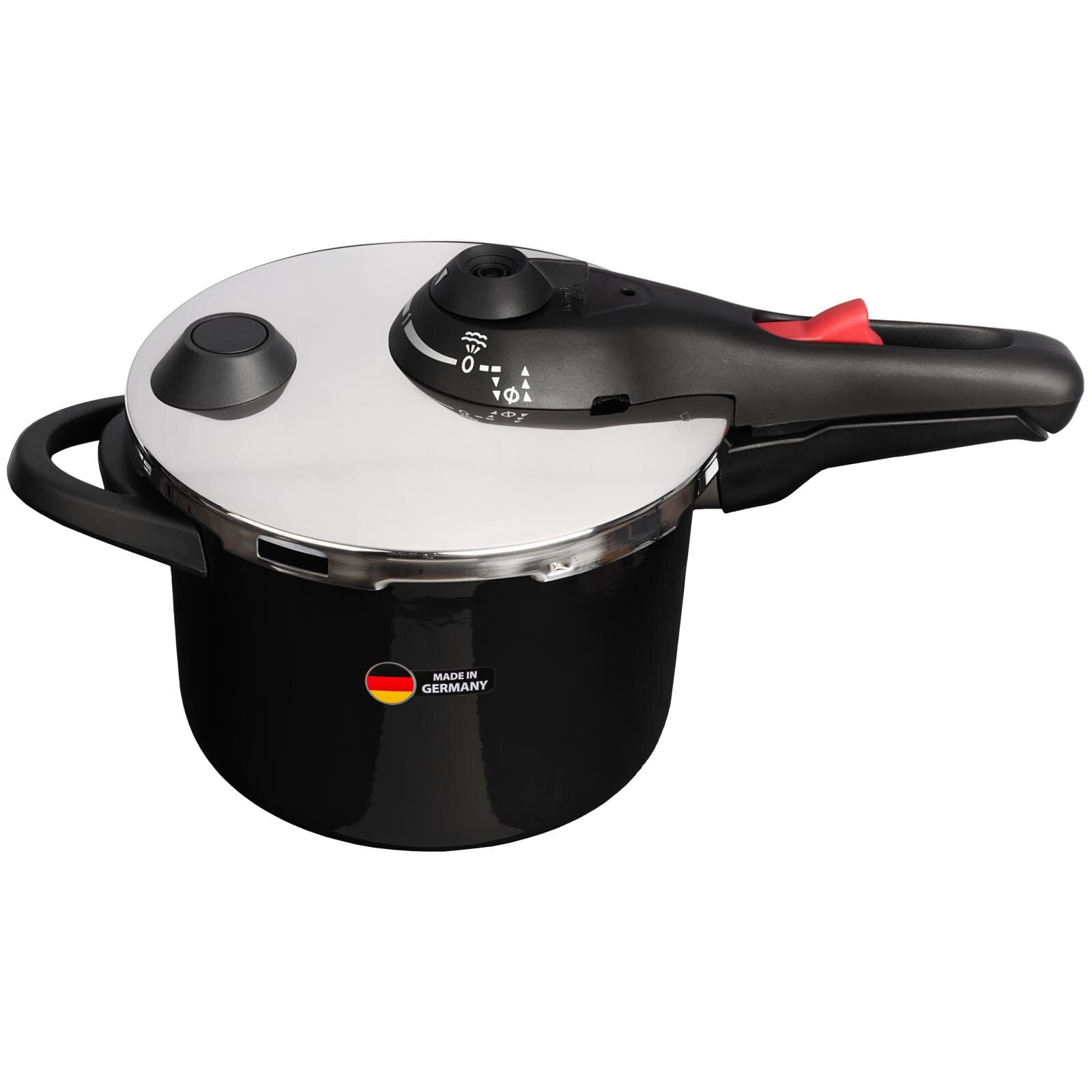 Скороварка премиум-класса Maisingers (Германия) d-22 см, 6 л, эмалированная сталь, черная