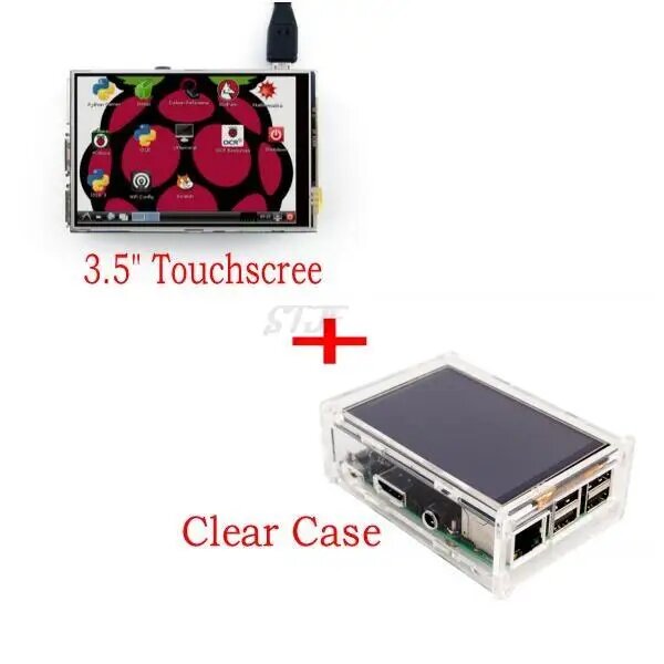 3. 5-дюймовый сенсорный ЖК-дисплей TFT со стилусом для Raspberry Pi 2 Pi 3 + акриловая прозрачная фотография