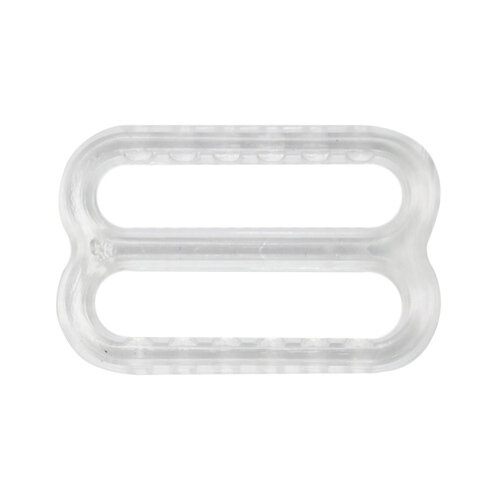 Регуляторы для бретелей 13 мм, пластик (прозрачный), 100 шт, протос, 01-6820 — фото 1