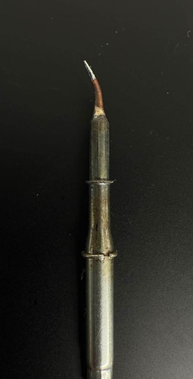 Паяльный наконечник Игла гнутая C115 240Вт, 550°С, сплав разных металлов