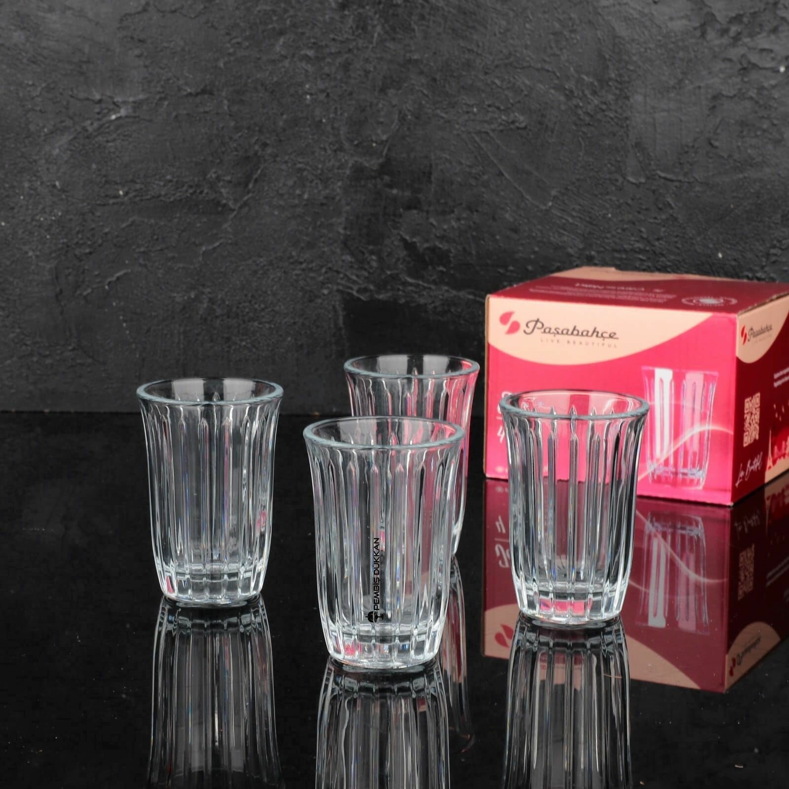 Набор стопок Pasabahce "SHOT JOY", стекло, 60 мл, прозрачные, 4 шт. — фото 1