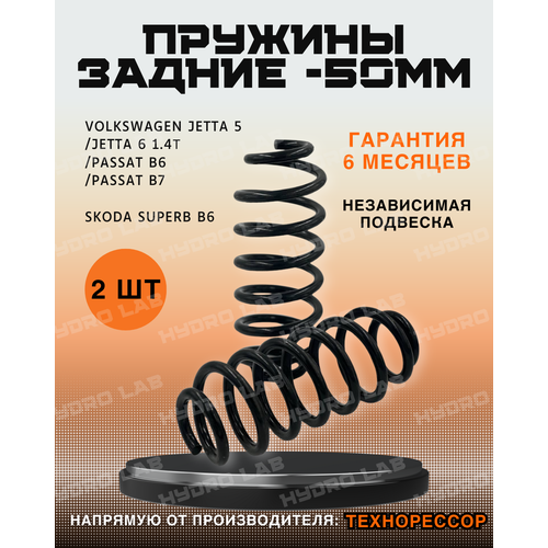 Пружины Технорессор задние с занижением -50мм для Volkswagen Jetta 5/6; Passat B6/B7