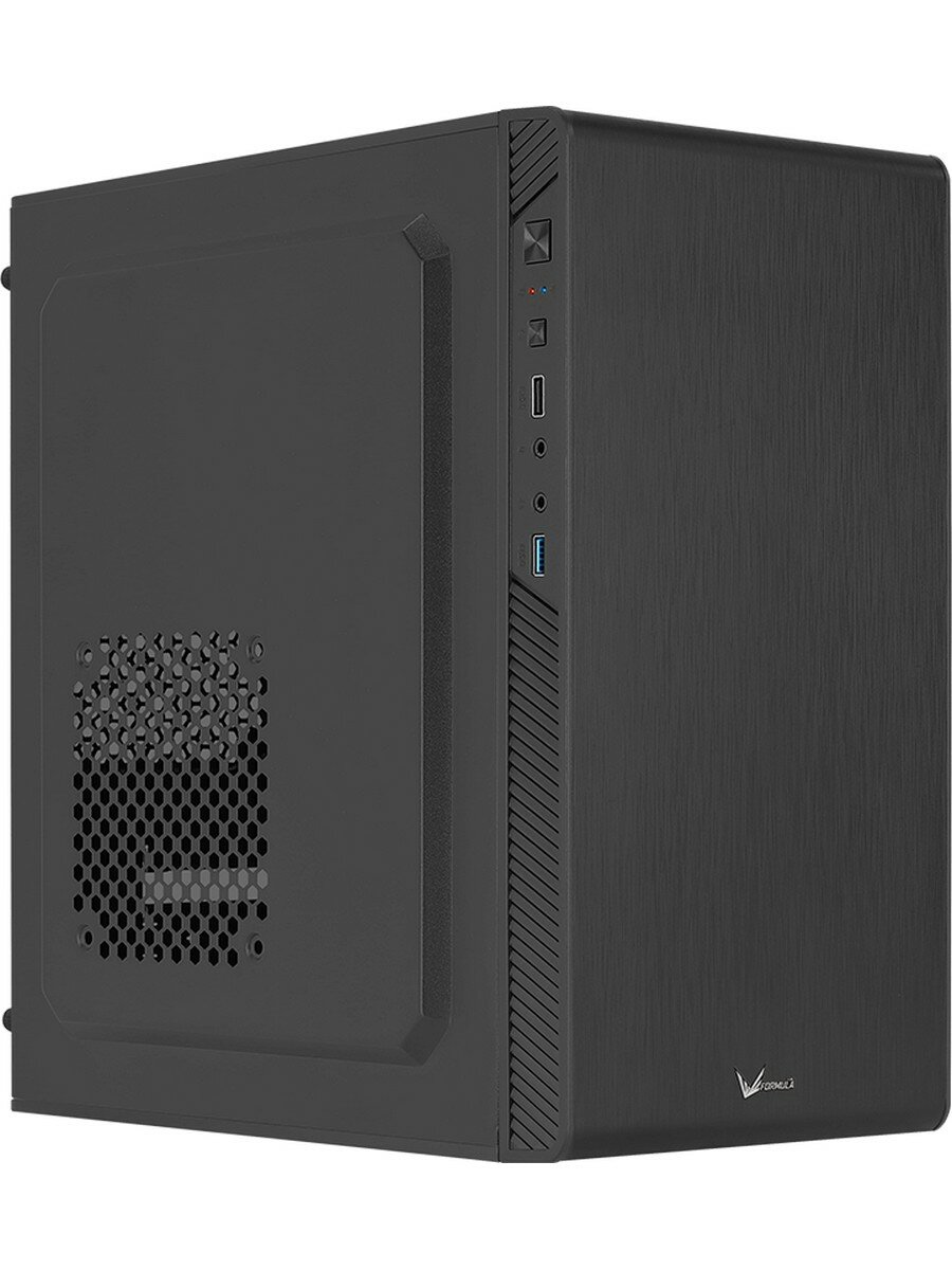 Корпус MiniTower FORMULA (AEROCOOL) CS-106-S-BK-V1 black (mATX, без БП, 2xUSB Type-A) (CS-106-S-BK-V1)