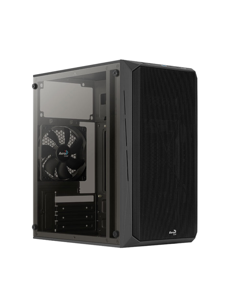 Корпус MiniTower FORMULA (AEROCOOL) CS-107 black (mATX, без БП, 2xUSB Type-A) (CS-107 BLACK)