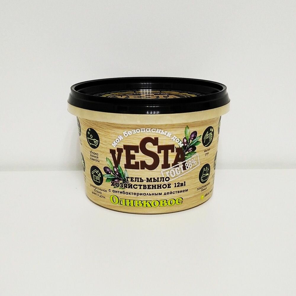 Гель-мыло VESTA хозяйственное, "Оливковое" универсальное, 500 г