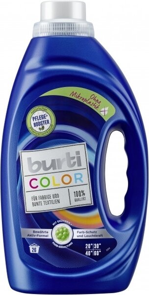 Жидкое средство для стирки Burti Color Liquid, для цветного белья, 1,45 л
