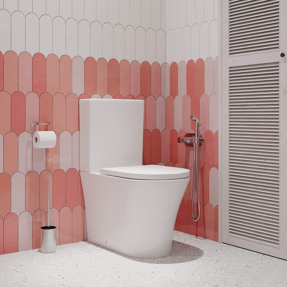 Унитаз-компакт IDDIS Stone STNRDSEi24 безободковый с микролифтом