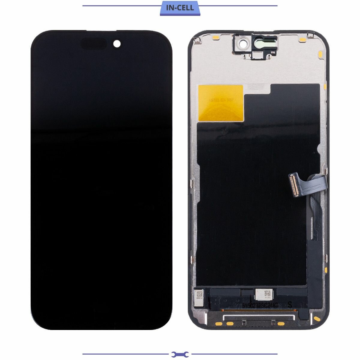 Дисплей для iPhone 15 Pro в сборе с тачскрином Черный - (In-Cell)