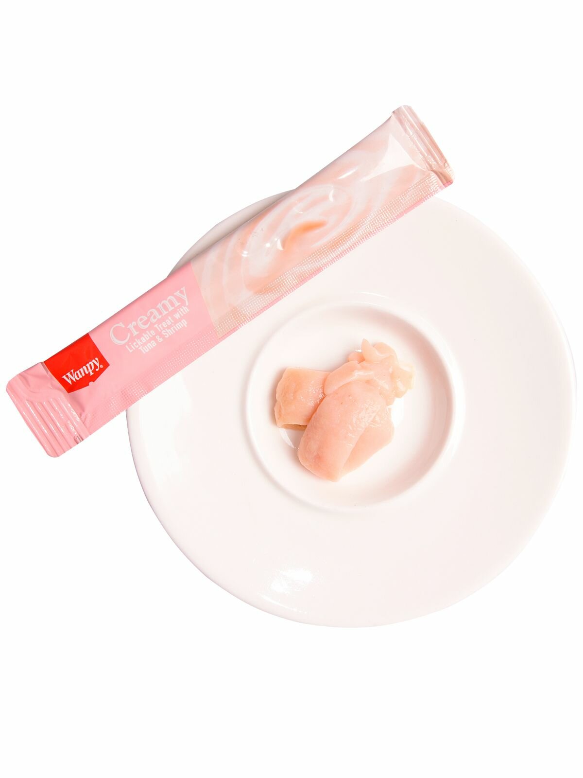 Лакомства Для Кошек Xiaomi Wanpy Cat Лакомство для кошек нежное пюре из тунца и креветок 5шт. х 14г