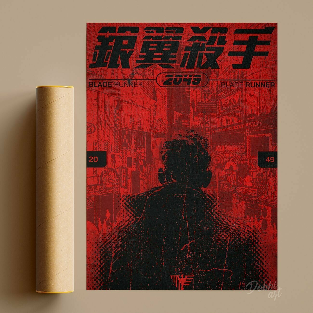 Постер Бегущий по лезвию 2049 30х40 см без рамы/ Blade Runner 2049/ Плакат к фильму, в подарок