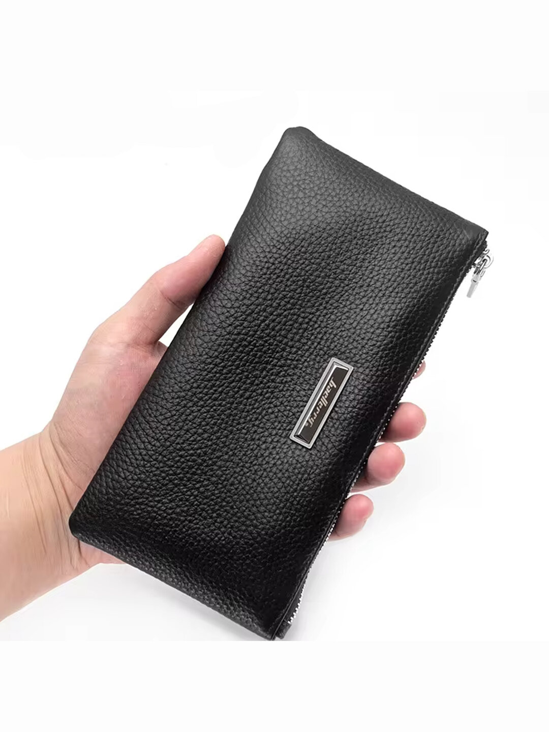 Портмоне baellerry, фактура перфорированная, black