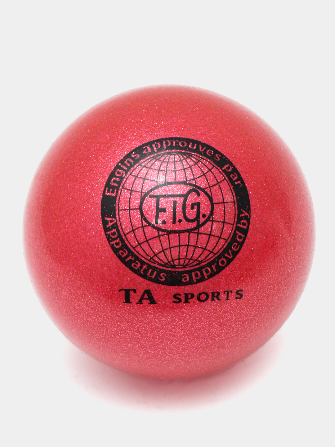 Гимнастический мяч TA-Sport, для художественной гимнастики, красный, от 3 лет — фото 1