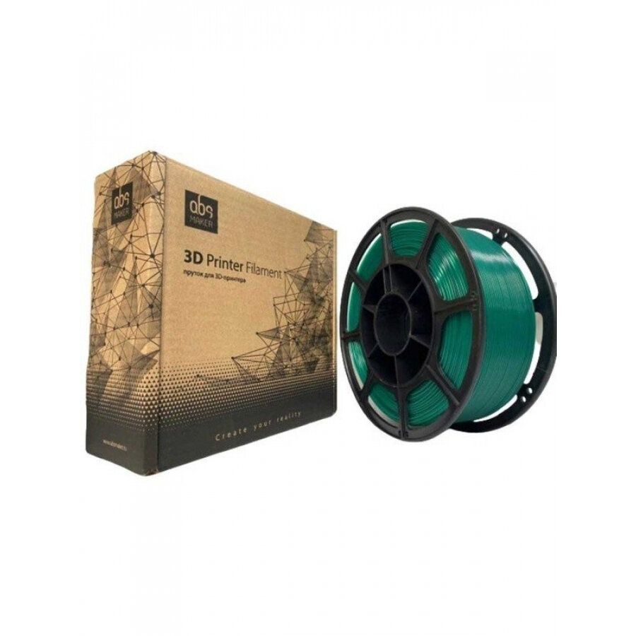Пластик PETG 1кг (зеленый) от ABSmaker