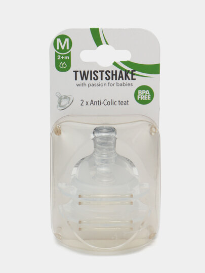 Антиколиковая соска Twistshake, ортодонтическая, силиконовая — фото 1