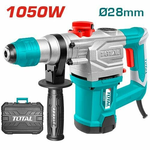 Перфоратор TOTAL TH110286, SDS-Plus, 1050W, 4000уд/мин, кейс