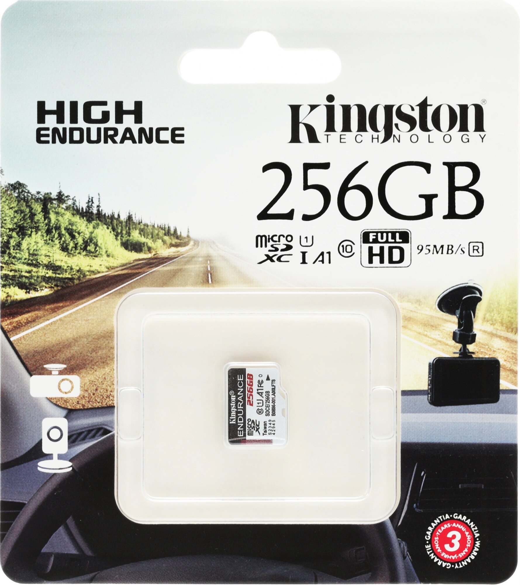 Флеш карта microSDXC 256GB Kingston SDCE/256GB High Endurance w/o adapter — фото 1