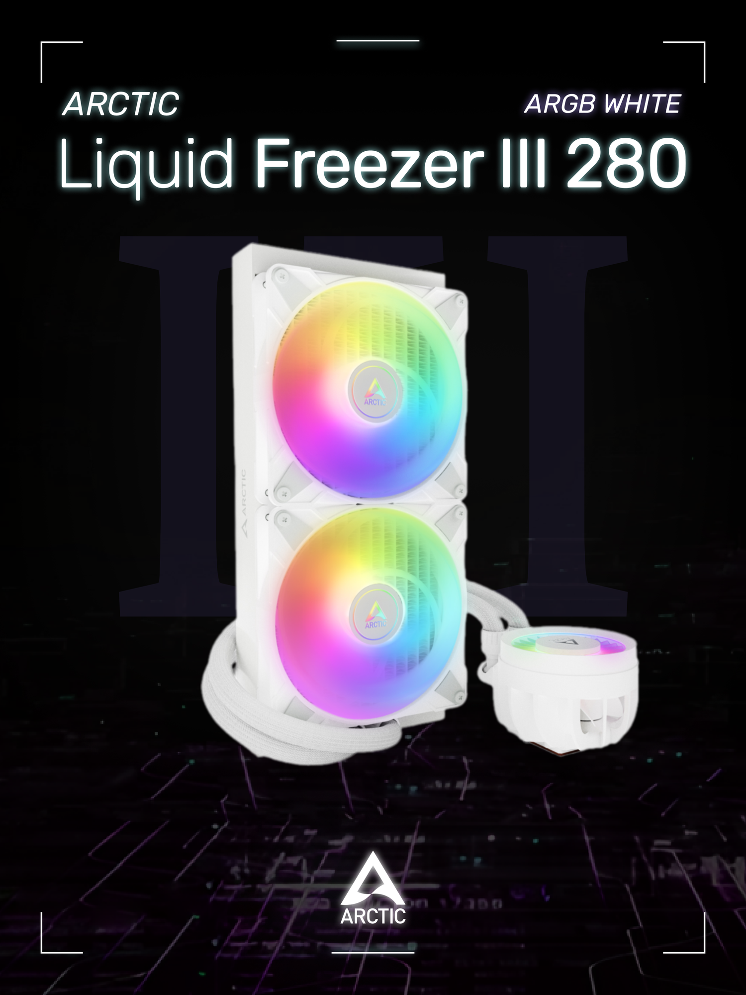 Водяное охлаждение для процессора ARCTIC Liquid Freezer III 280 ARGB White ACFRE00151A