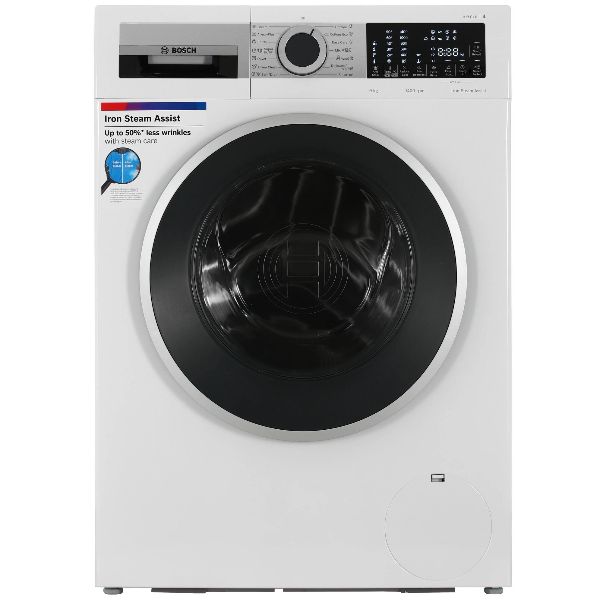 Стиральная машина Bosch WGA24400ME белый, стирка - 9 кг, фронтальная загрузка, отжим - 1400 об/мин