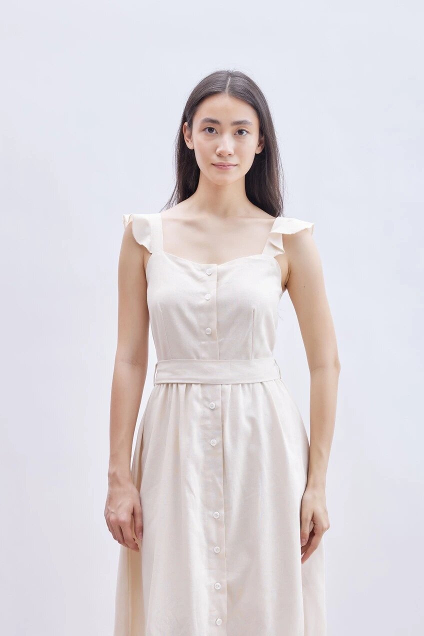 Сарафан Selfie, размер S, бежевый — фото 1