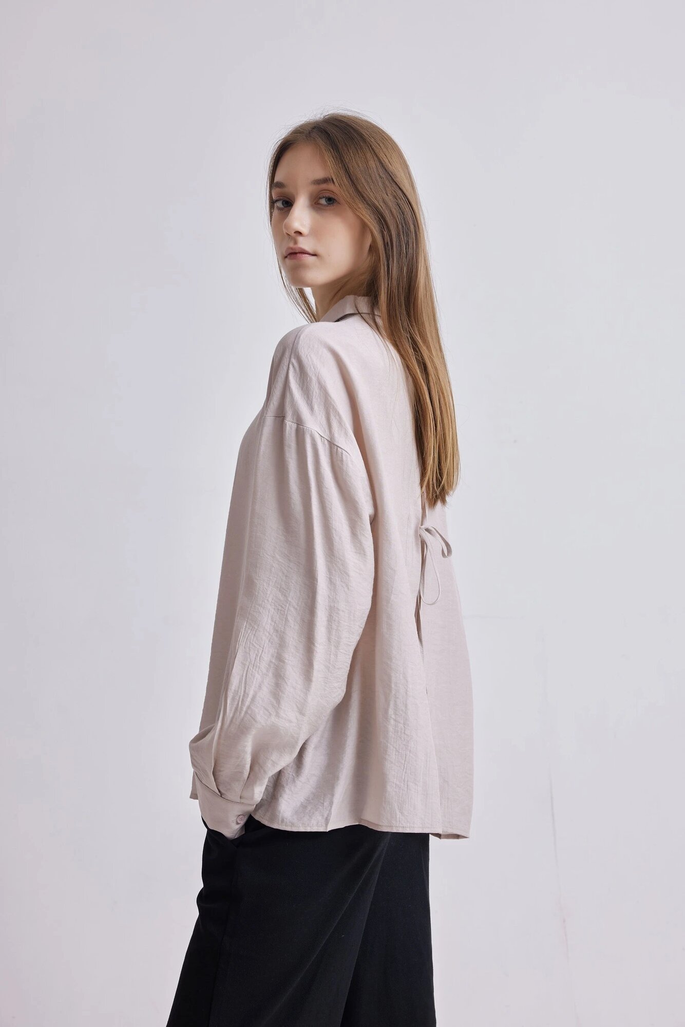 Рубашка Selfie, размер M, бежевый — фото 1