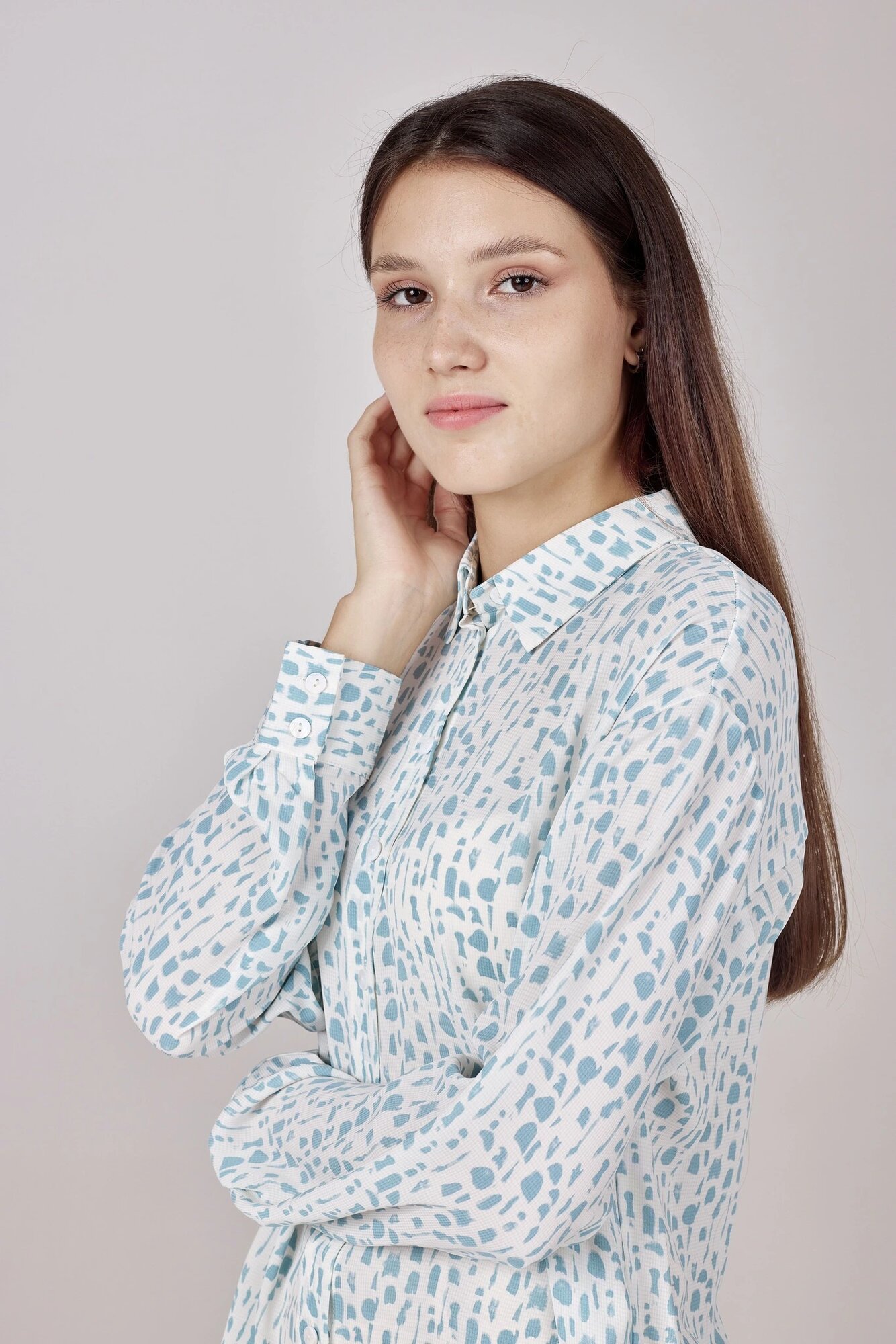Рубашка Selfie, размер M, ментоловый — фото 1