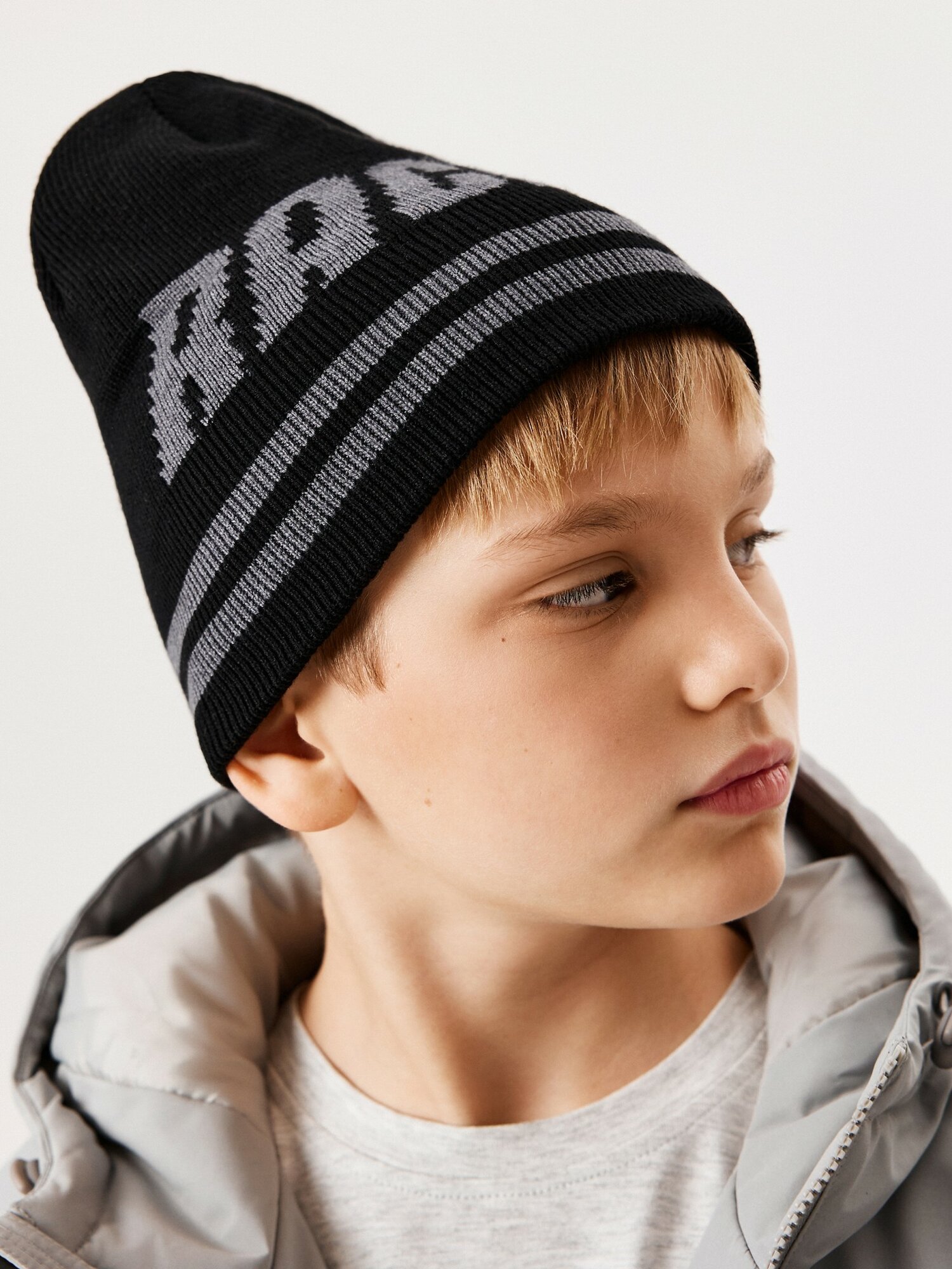 Шапка-бини Acoola ACOOLA Аксессуары Весна 2025 Theme 1 для мальчиков размер 52 черный