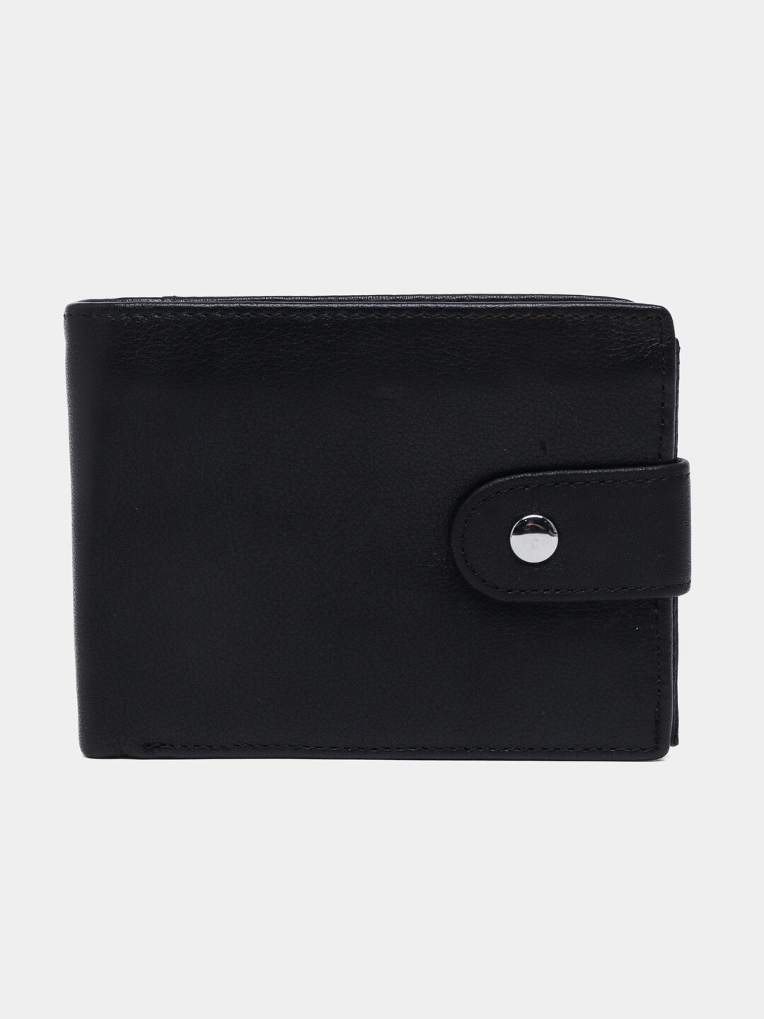 Кошелек GENUINE LEATHER, фактура гладкая, black — фото 1
