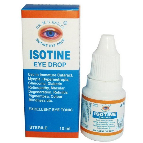 Глазные Капли От Катаракты Комплект 2шт. Айсотин (Isotine Eye Drop) Jagat Pharma капли для глаз, 10 мл