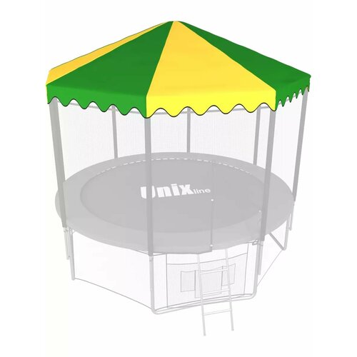 Тент для батута 2.44-2 м до 2 м Unix Line 8 ft ROU8 зеленый/желтый