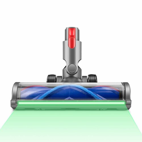 Турбощетка FULL LED для пылесосов Dyson V10 V11 V8 V7 V15 с V-образным расположением щетинок Насадка с зеленой светодиодной подсветкой Универсальная щетка для ковров ламината паркета плитки 5900₽