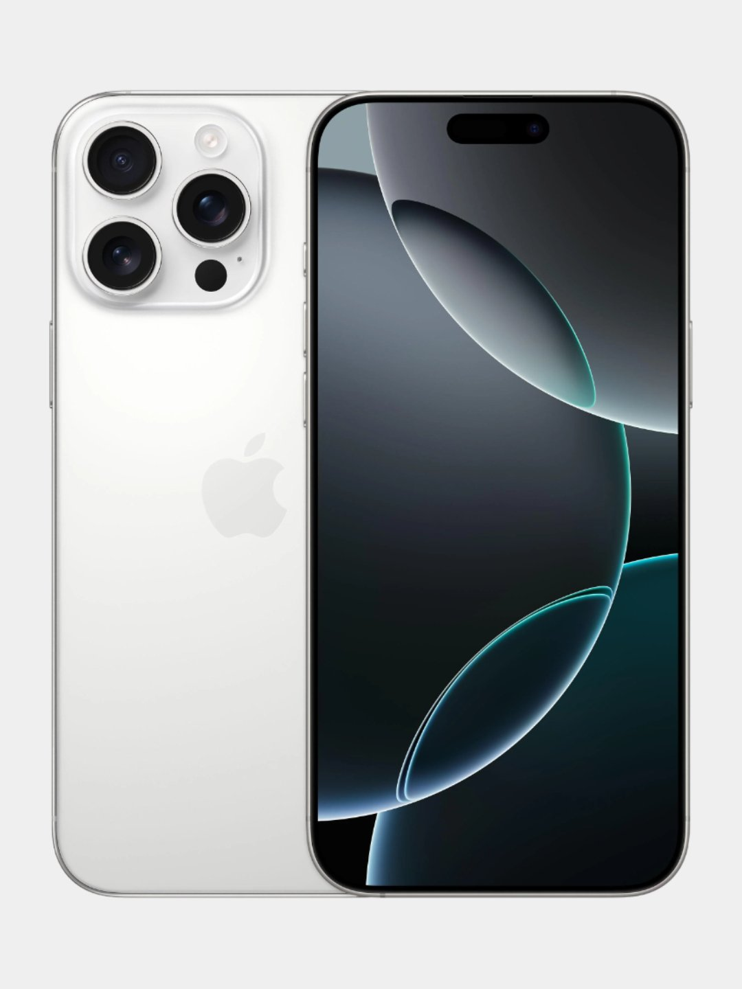 Смартфон Apple iPhone 16 Pro Max 256 ГБ (nanoSim+eSim), White Titanium + беспроводные наушники в подарок