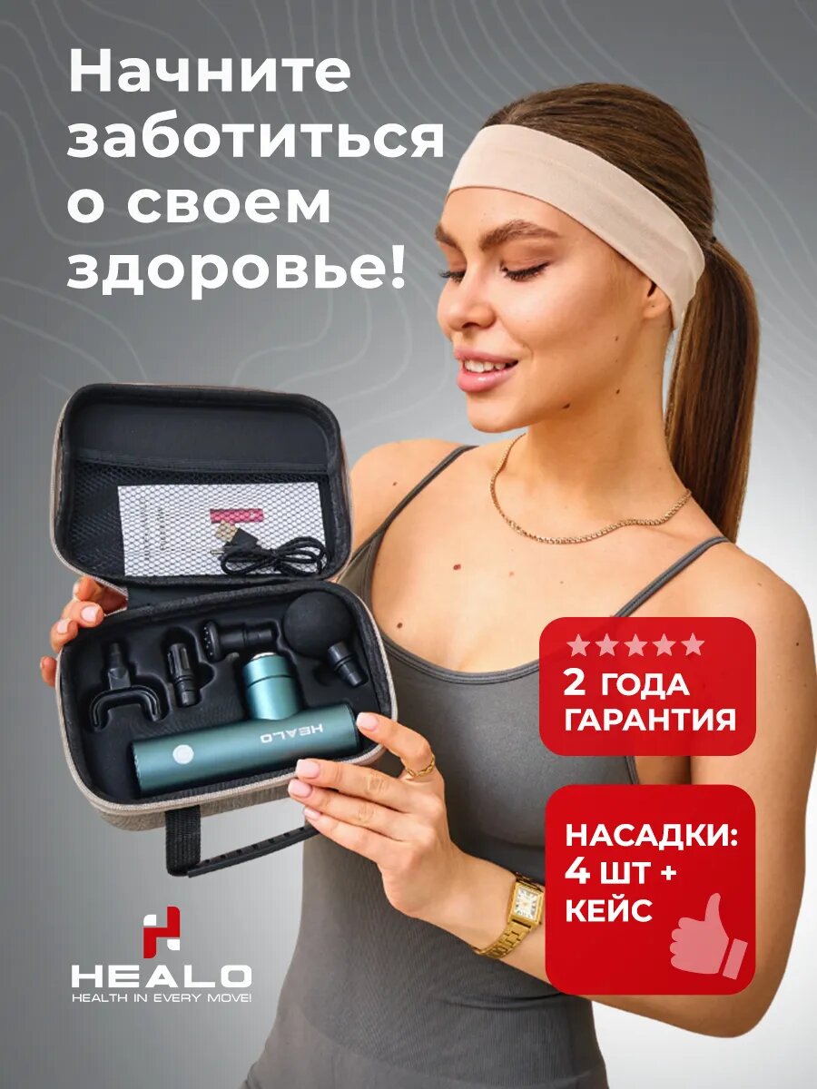 Перкуссионный массажер для тела, шеи, плеч, спины, рук и ног с кейсом для хранения, массажный ударный антицеллюлитный