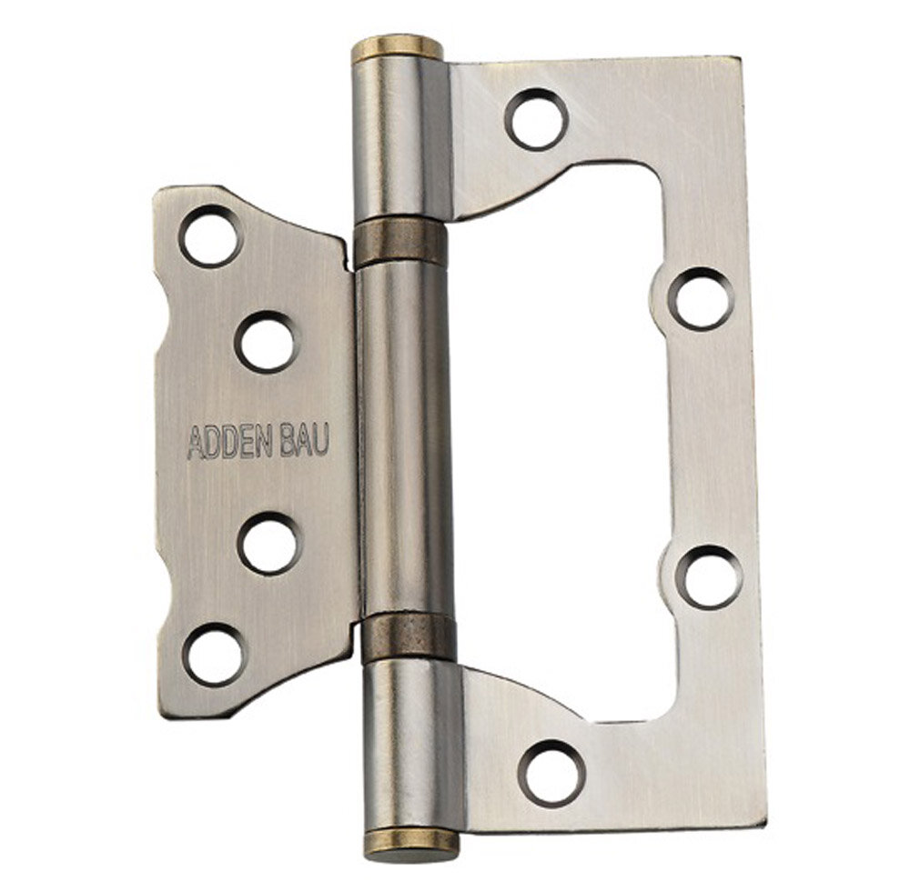 Петля дверная ADDEN BAU 100X75X2.5 BUT ANTIC BRONZE универсальная без врезки (античная бронза)