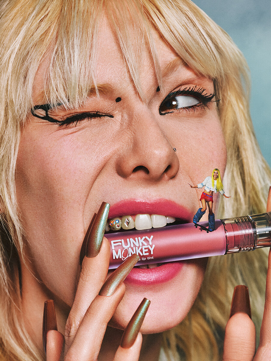 Funky Monkey Тинт для щек и губ Cheek & lip tint тон 01 розовый нюд — фото 1