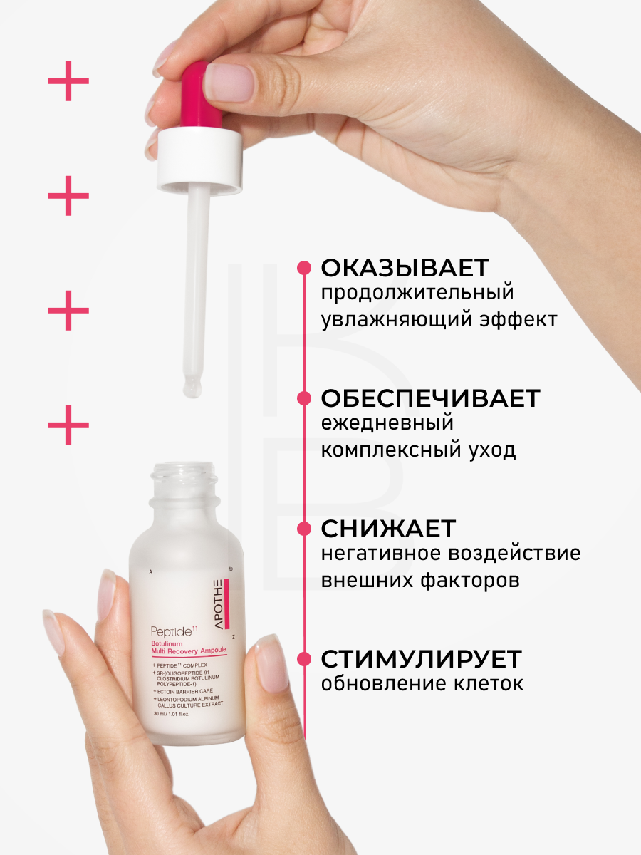 Сыворотка для лица с пептидами Apothe Peptide 11 Botulinum Multi Recovery Ampoule 30 ml — фото 1