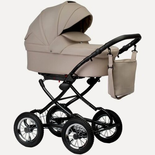 Изображение товара Коляска 2 в 1 Indigo BARBARA ECO Classic Be 02 светло-бежевая кожа