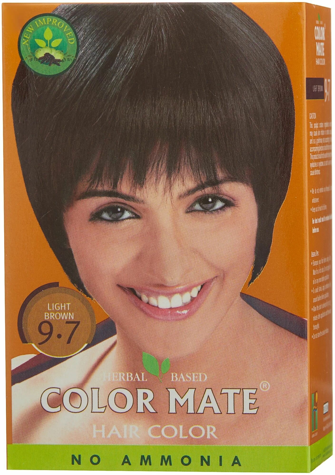 Color Mate Краска для волос, Цвет Светло-Коричневый Тон 9.7, Без Аммиака, (5шт. х 15г)