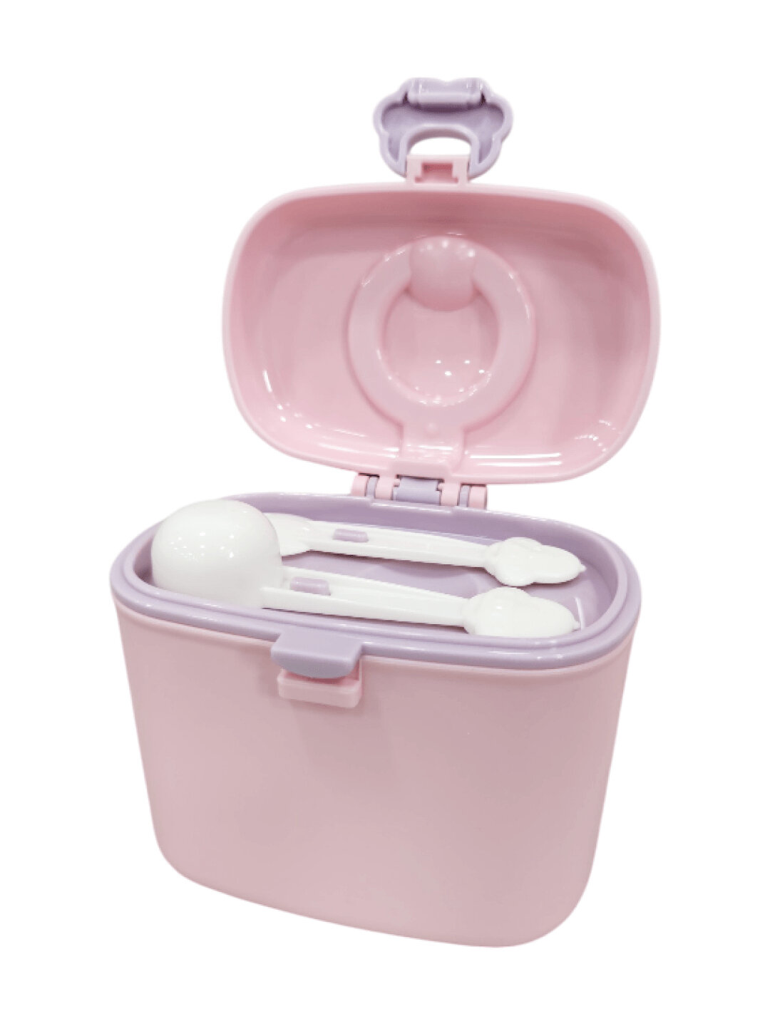 Контейнер для хранения детского питания 380 мл, цвет розовый — фото 1