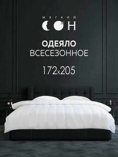 Изображение товара Одеяло двуспальное летнее, 172х205 см, легкое, для сна, для дачи, белое