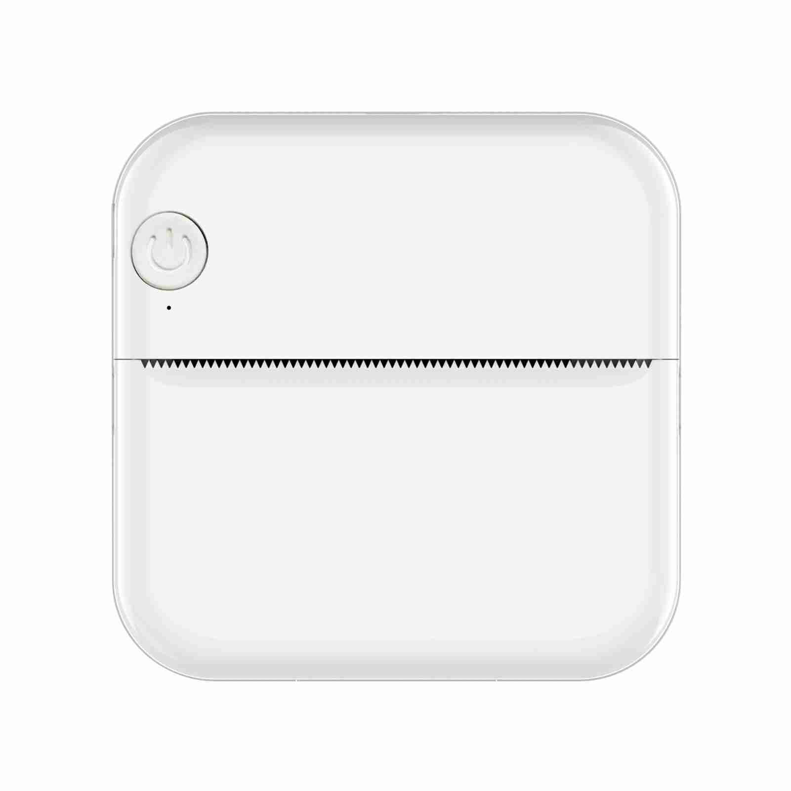 Портативный термальный принтер для фото, с поддержкой Bluetooth, идеален для смартфонов, комплект из 14 рулонов бумаги