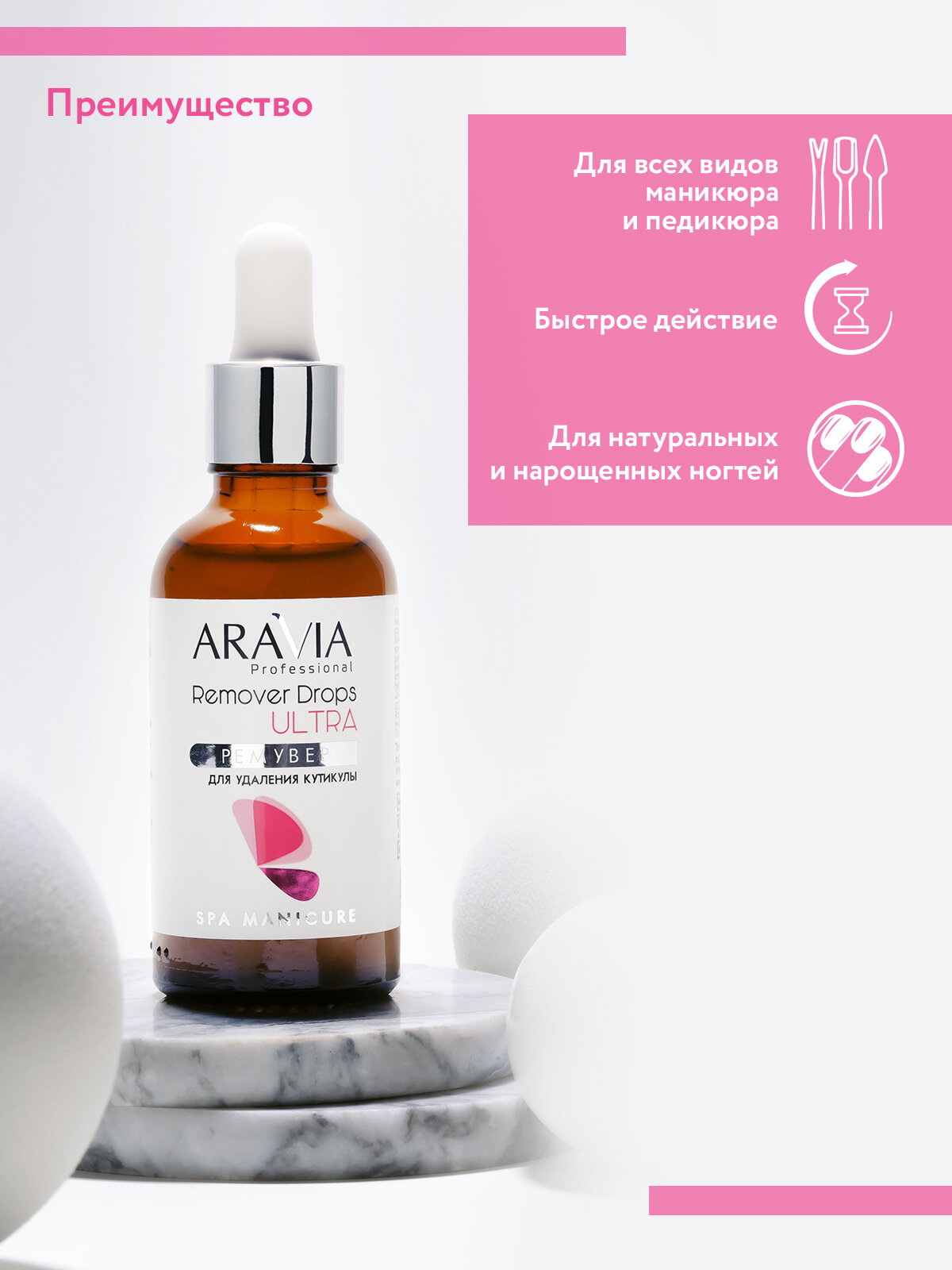 ARAVIA Ремувер для удаления кутикулы Remover Drops Ultra, 50 мл — фото 1