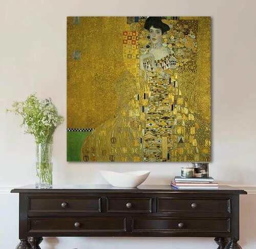 Изображение товара Золотая адель / репродукция, Картина на холсте Густав Климт, 60х60 см.