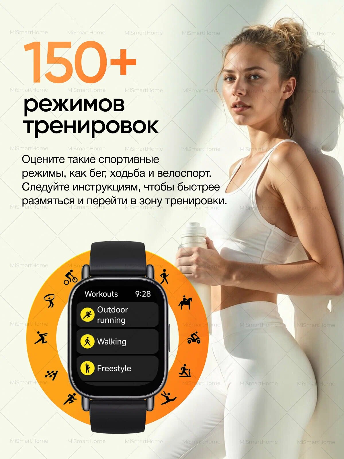 Умные часы Xiaomi Redmi Watch 5 Lite, Bluetooth, мониторинг калорий и активности с Bluetooth звонками, глобальная версия