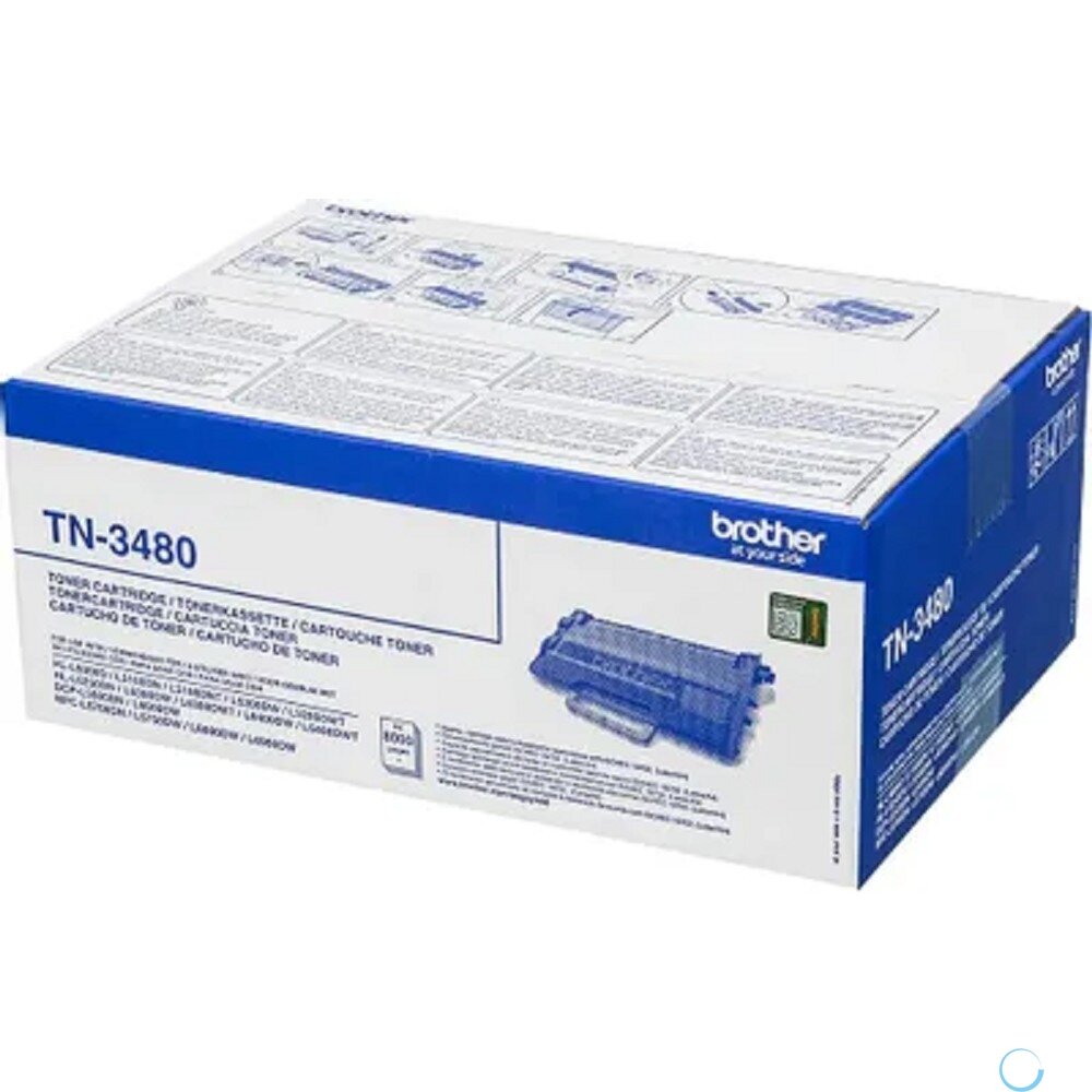 Brother TN-3480/TN-3480P Тонер-картридж, Black HL-L5000D/DN/
