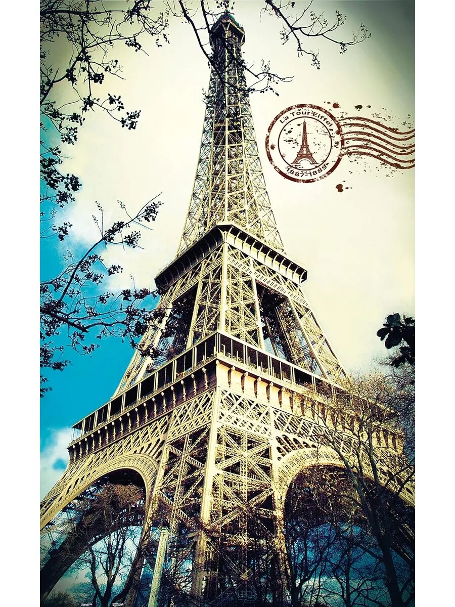 Пазлы 1000 деталей для взрослых Эйфелева башня