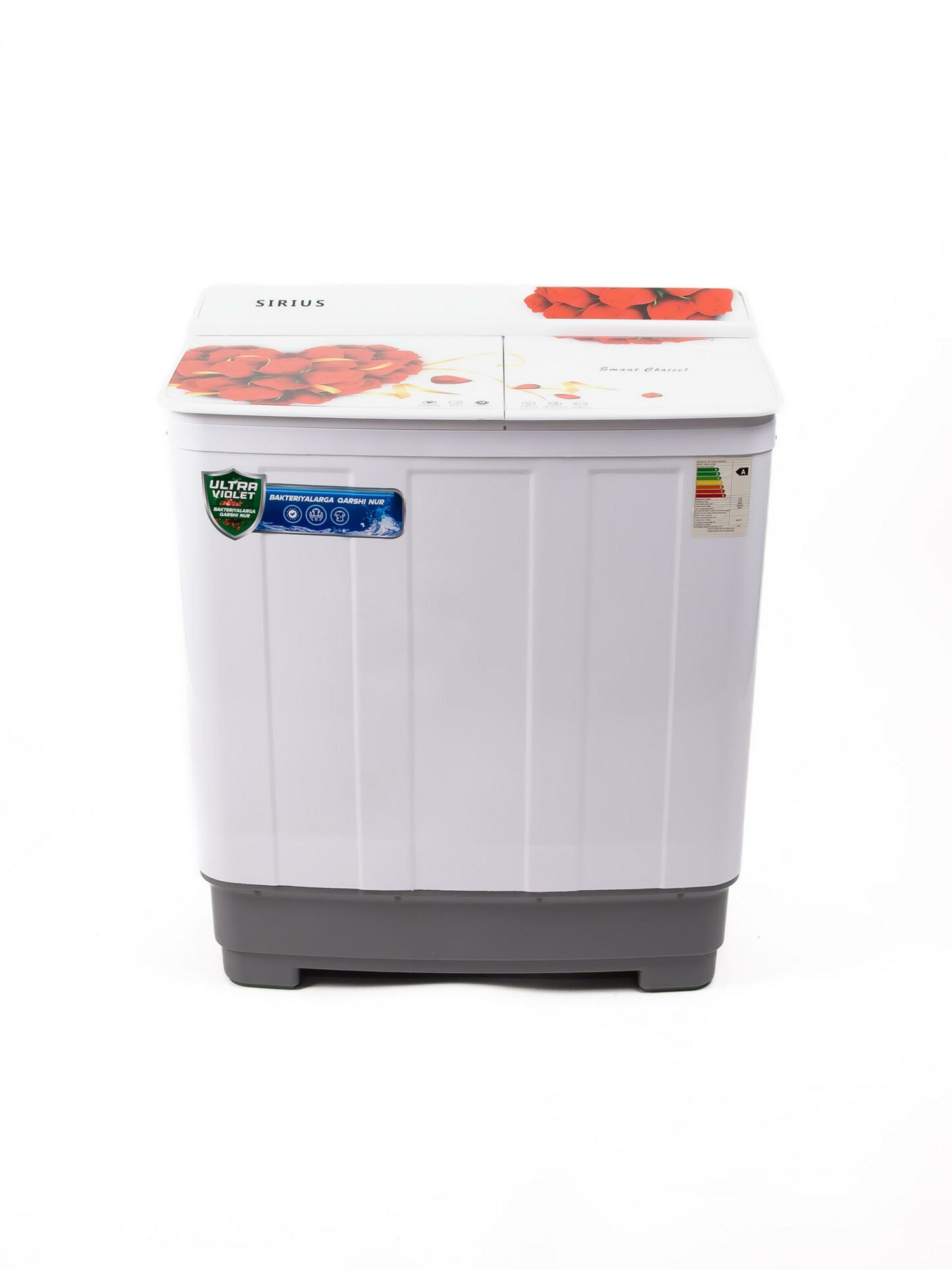 Стиральная машина Sirius WCD, 9 кг, приглушенный хаки, с дополнительным баком для сушки 283 L