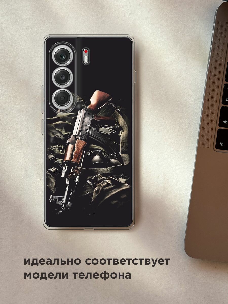 Чехол на Tecno Camon 40 / Текно Камон 40 с принтом "Автомат" — фото 1