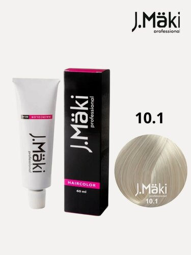 Изображение товара Краска для волос 10.1 Пепельный светлый блондин; J.MAKI PROFESSIONAL, 60 мл