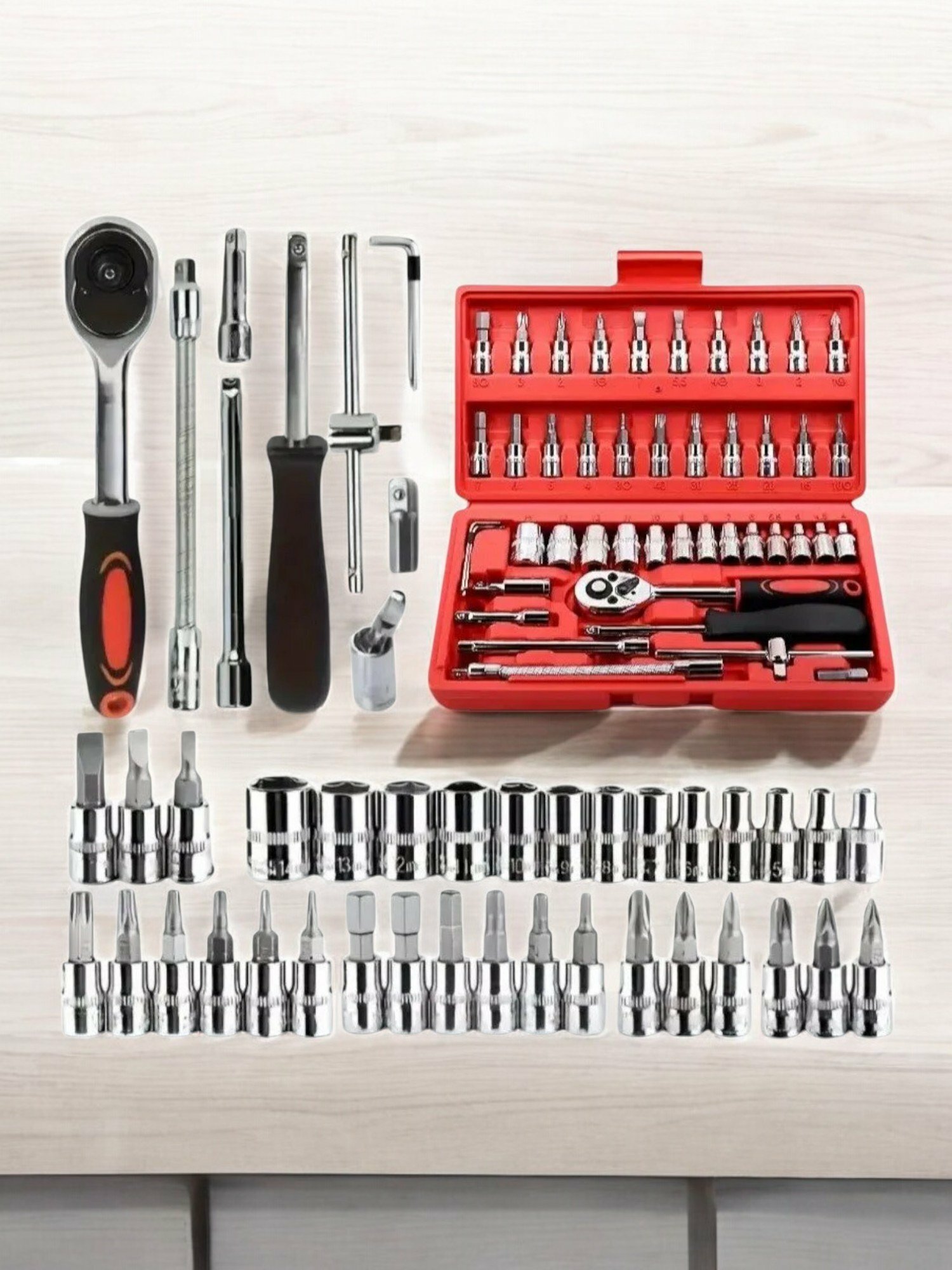 Набор трещоточных ключей Savdo ProFix, универсальная сталь, компактный