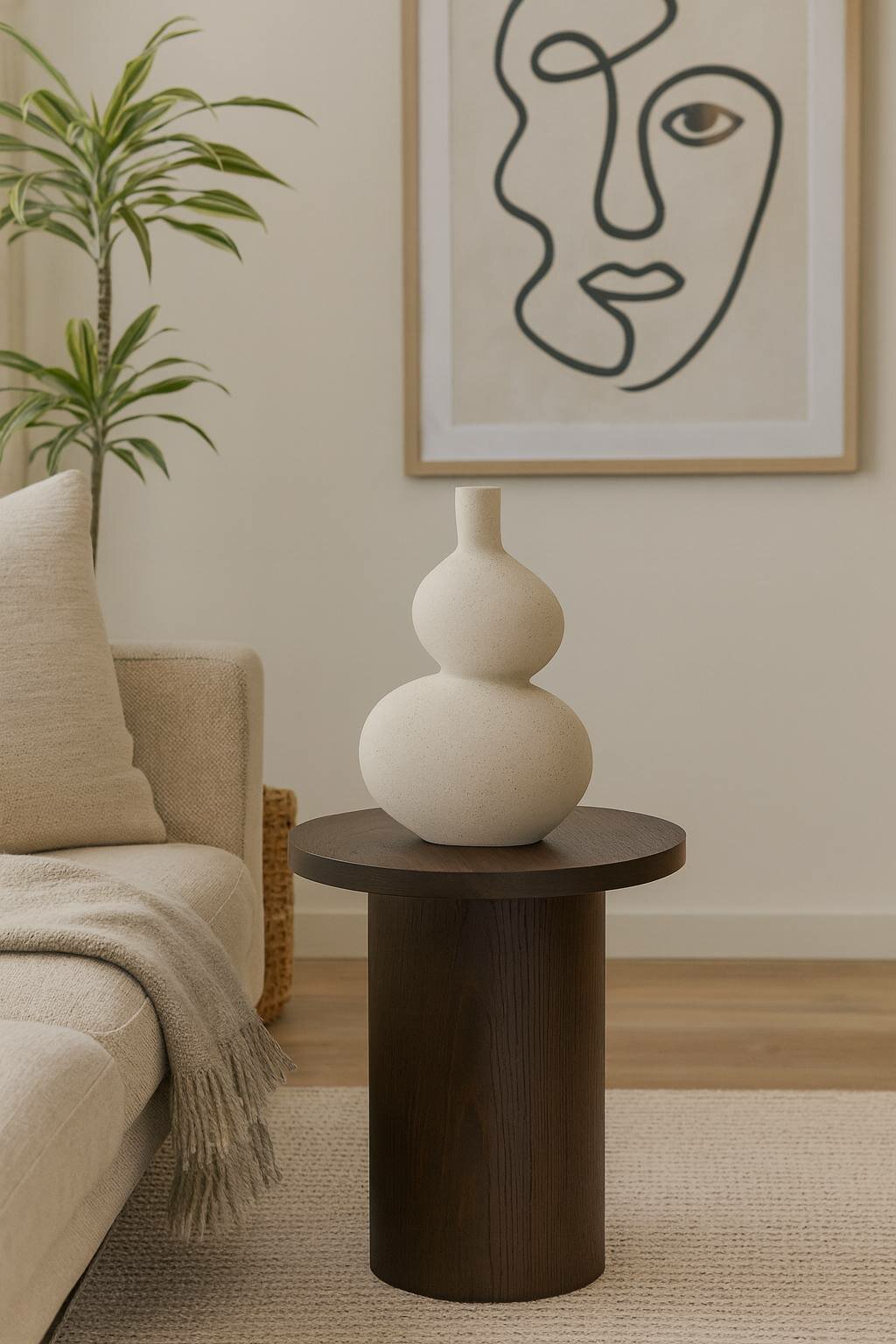 421439 · PRUSH EGLO · декоративный объект · ваза · металлическая · цвет белый